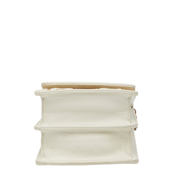 CHRISTIAN DIOR White Leather Shoulder Bag - Picture 3 of 13